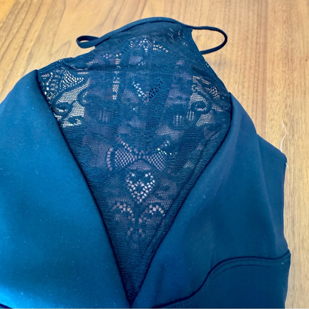 Kiki de Montparnasse Black Lace Athleisure Bralette, Size XS NWT - Picture 6 of 9